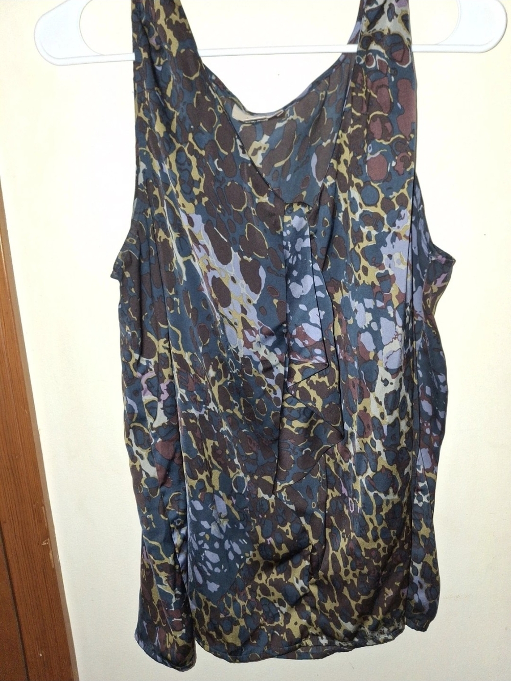 LOFT Multicolor Abstract Print Sleeveless Camisole
